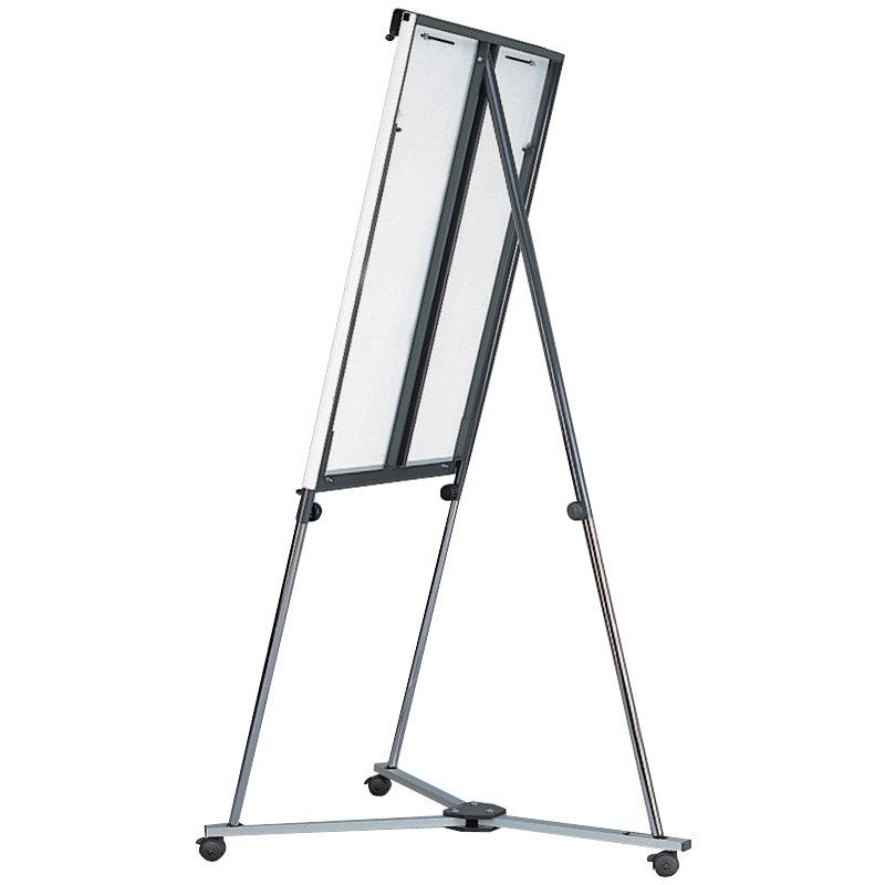 magnetoplan universeel rijdend onderstel voor whiteboards, 3 bewegelijke armen, 3 rollen met remmen