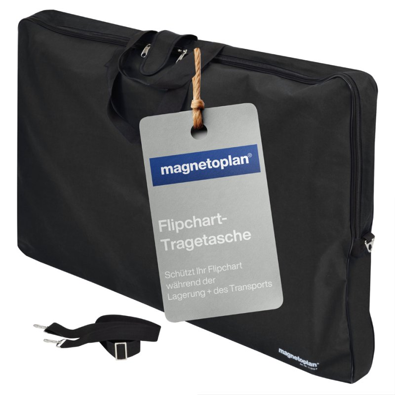 magnetoplan Sac de transport pour tableaux de conférence, noir, 1150×750 mm