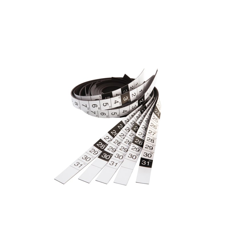 magnetoplan Planificateur annuel, magnétique, 90 × 60 cm, 12 bandes calendrier