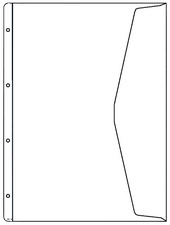 HETZEL documenthoezen A4 overbreed, PVC 0,13 mm, 5 stuks