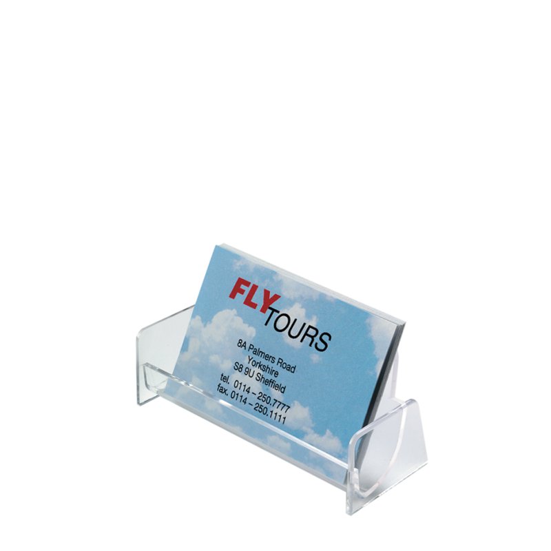 Sigel porte-cartes de visite avec 8 compartiments, plastique cristal transparent, 8 × 70 cartes