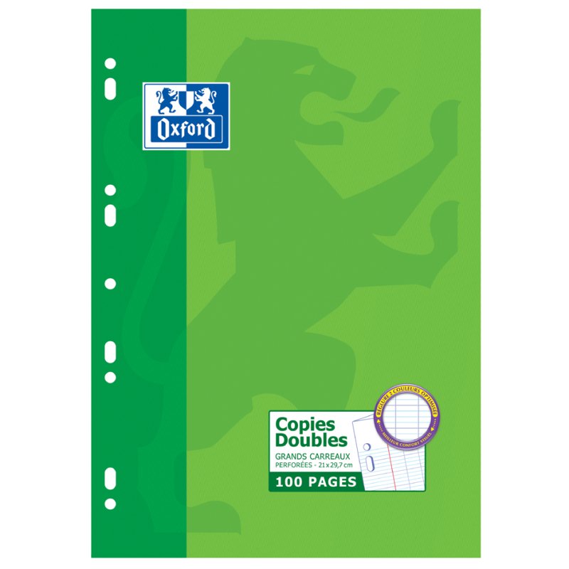 Oxford Optik Paper, white, A4, perforated, silk-matt finish