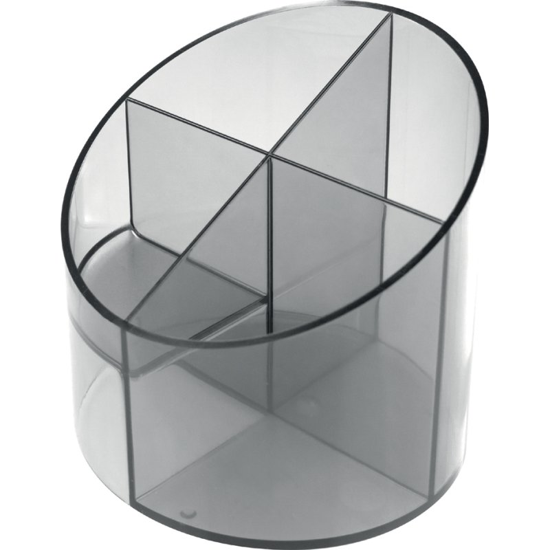 helit porte-stylos transparent, rond, 4 compartiments, 110 mm