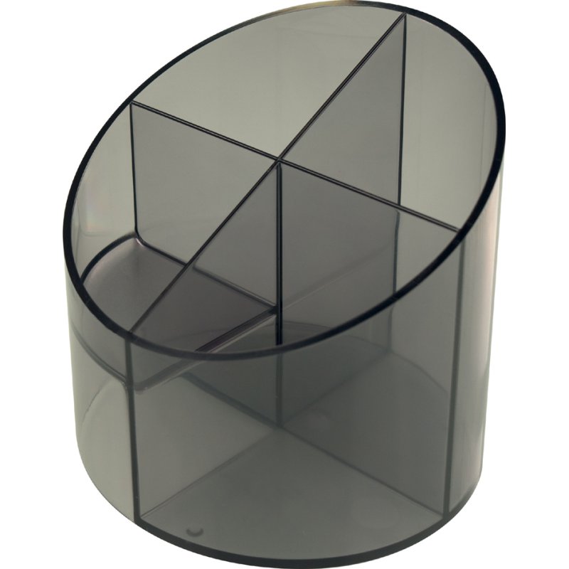 helit porte-stylos transparent, rond, 4 compartiments, 110 mm