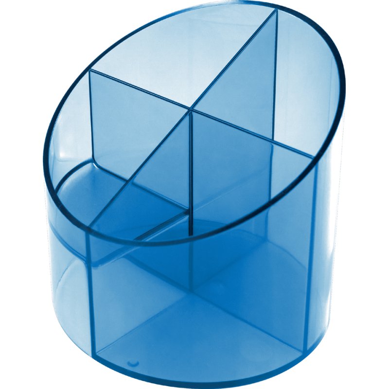 helit porte-stylos transparent, rond, 4 compartiments, 110 mm