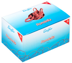 Läufer elastiekjes RONDELLA, rood, 100 × 5 mm, 1000 g