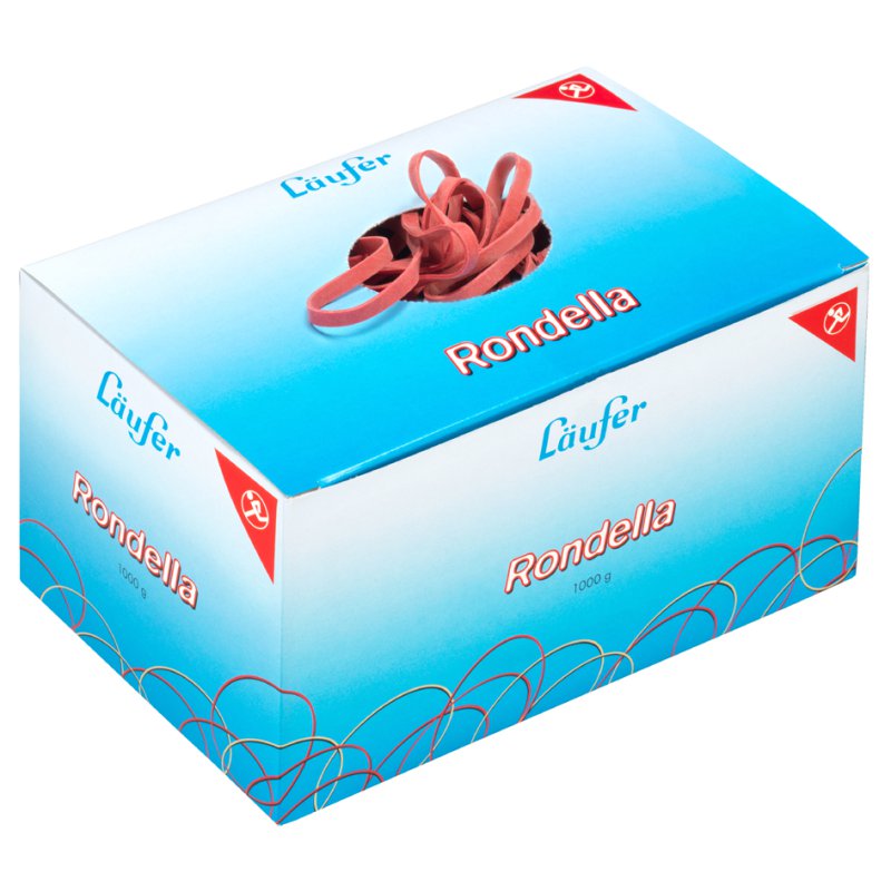 RONDELLA Élastiques, rouge, 80 × 2 mm, 500 g