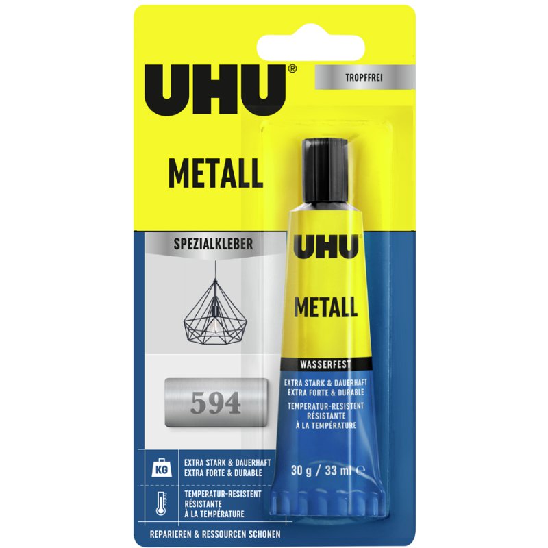 UHU special metal adhesive, quick-setting and drip-free