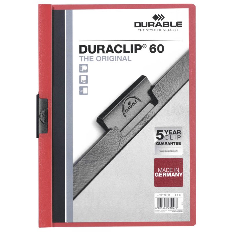 DURABLE porte-bloc DURACLIP ORIGINAL 60, A4, bleu foncé, 60 feuilles