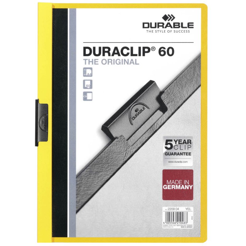 DURABLE porte-bloc DURACLIP ORIGINAL 60, A4, bleu foncé, 60 feuilles