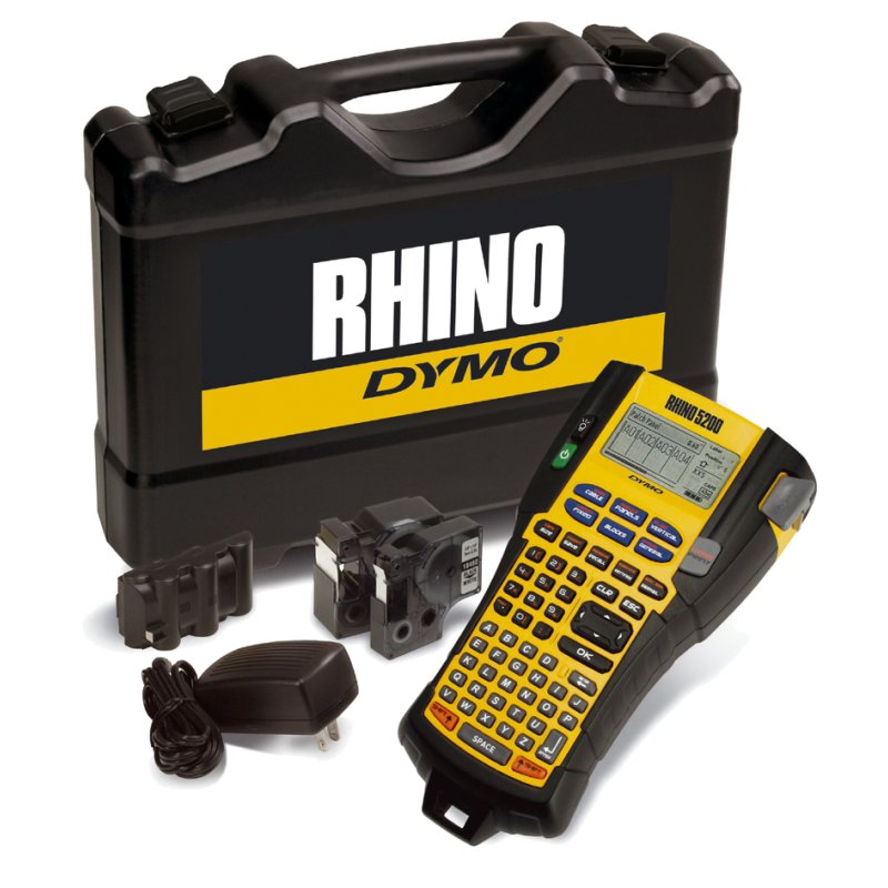 DYMO labelprinter RHINO 5200, industrieel, met koffer, max. drukbreedte 24 mm