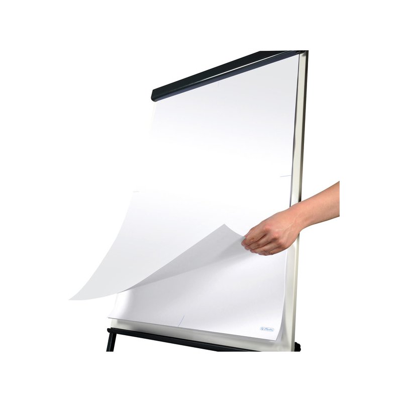 Bloc de conférence herlitz à feuilles mobiles ligné, 20 feuilles, 680×990 mm, 5 pièces