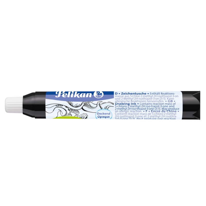 Pelikan cartouche d'encre, noir, 9 ml, avec bille et pipette