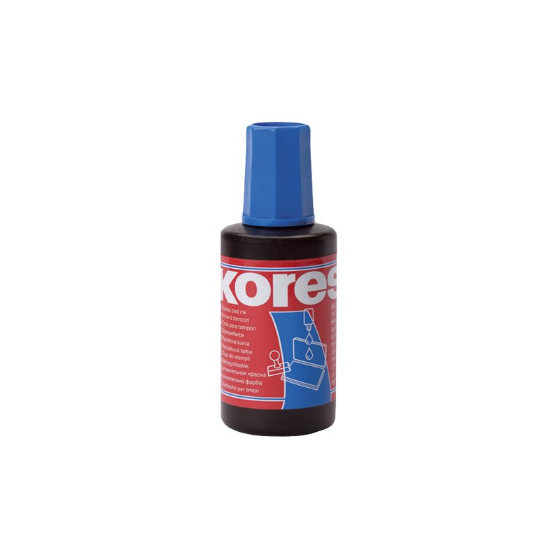 Kores stempelinkt, blauw, 28 ml