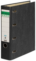 ELBA dubbele ordner rado wolkenmarmor, 75 mm rugbreedte, zwart