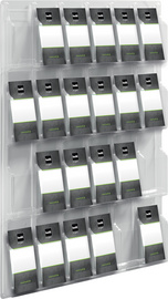 helit wanddisplay the clearly H62595, 24 x 1/3 A4 staand, glashelder PETG
