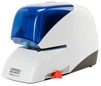 Rapid Supreme 5050e elektrische nietmachine, wit/blauw, 50 vel