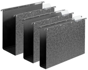 ELBA hangmappenbox karton verticaal, zwart, 80 mm bodembreed, 10 stuks