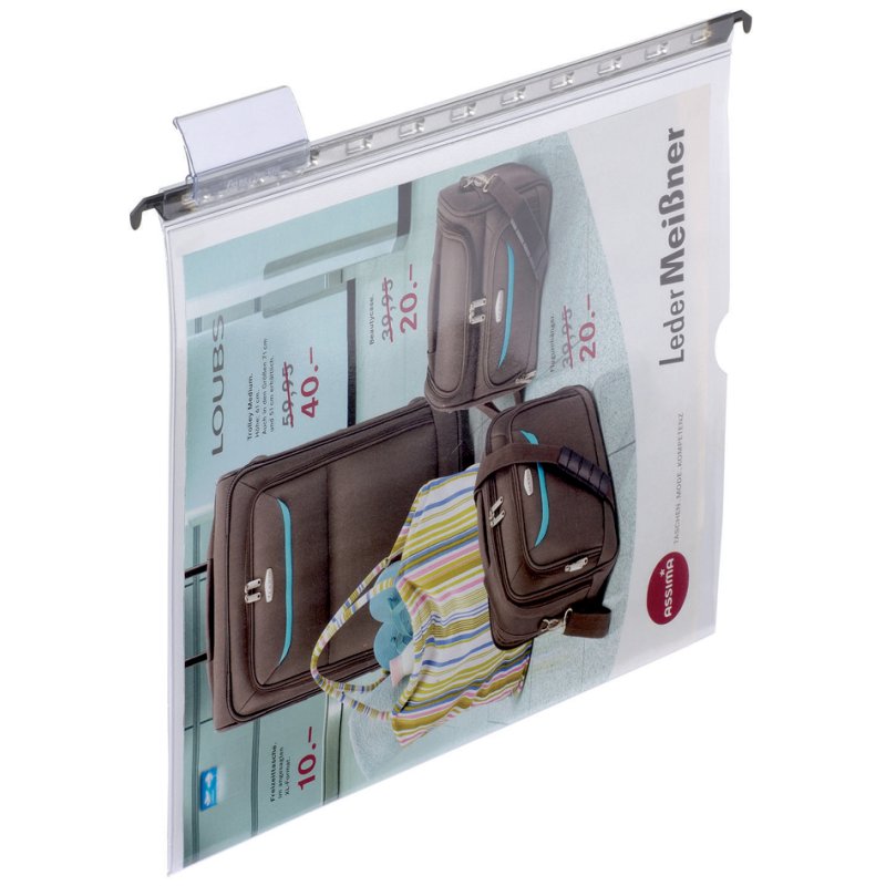 ELBA dossier suspendu avec fenêtre vertic 1, transparent, A4, 25 pcs