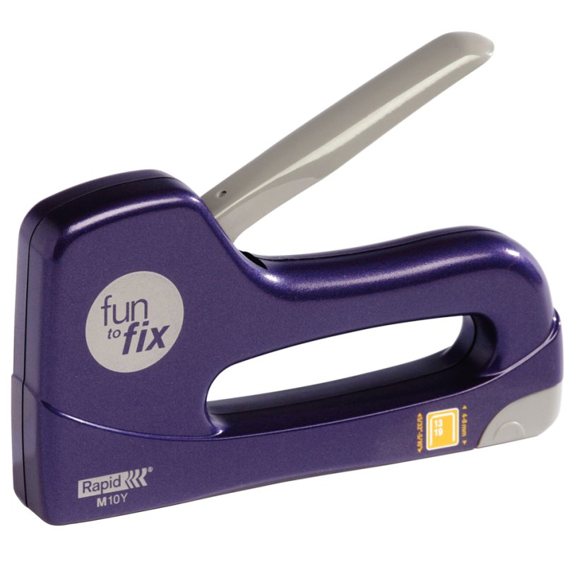 Rapid handtacker Fun to Fix M10Y, violet, inclusief nietjes