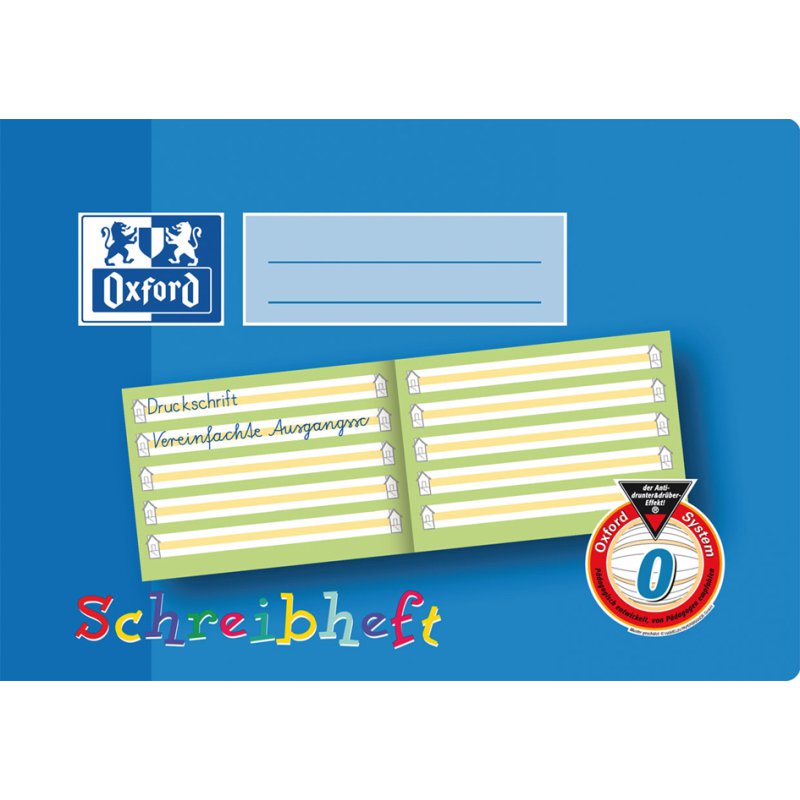 Oxford cahier à spirales A4 horizontal, lignes Seyes Bavière, 16 feuilles, 90 g/m²