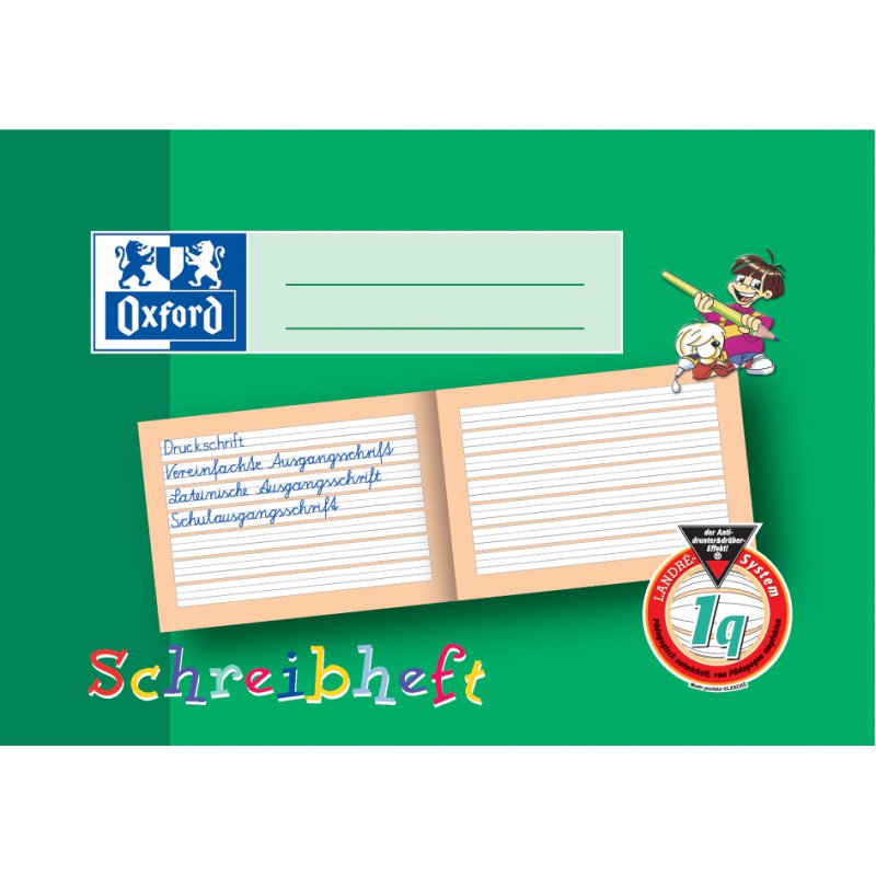 Oxford cahier à spirales A4 horizontal, lignes Seyes Bavière, 16 feuilles, 90 g/m²