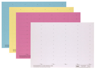 ELBA etikettenlabels voor geleiders, 4-regelig, geel, 58×18 mm