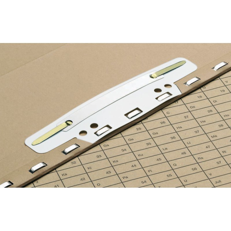 ELBA hanging file suspension strips, white, PVC, 25 pieces