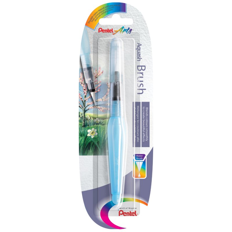 Pentel marqueur pinceau aquarelle, rechargeable, pointe medium, 7 ml