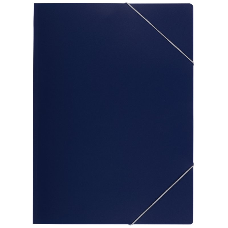 Oxford chemise élastique A4, plastique PP, bleu foncé