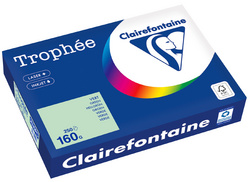 Clairefontaine multifunctioneel papier Trophée A4, blauw, 160 g/m², 250 vel