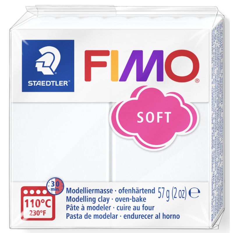 FIMO SOFT pâte à modeler, durcissant au four, prune, 57g