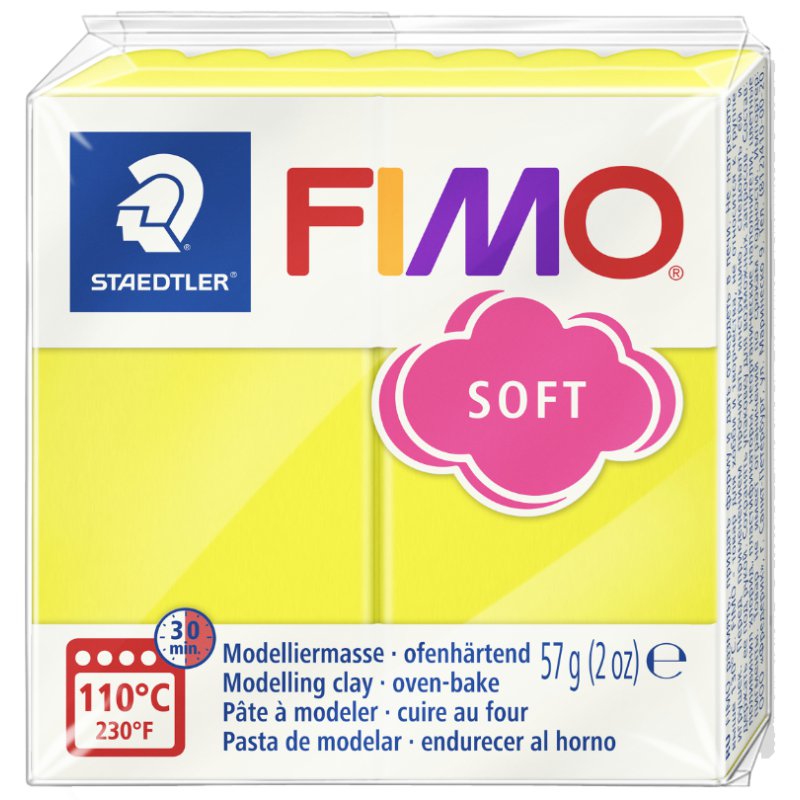 FIMO SOFT pâte à modeler, durcissant au four, prune, 57g