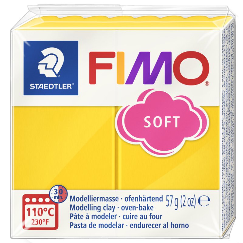 FIMO SOFT pâte à modeler, durcissant au four, prune, 57g