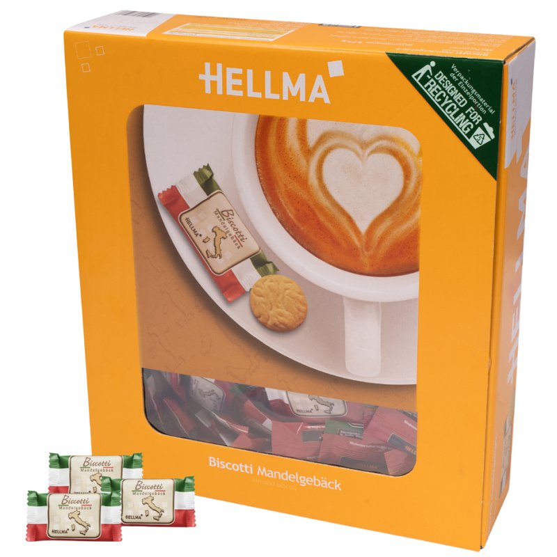 HELLMA biscotti amande biscuits, 250 pièces, 2,3 g par pièce