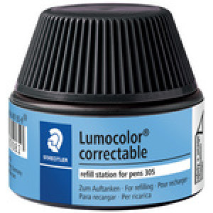 STAEDTLER Lumocolor navulstation permanent, zwart, 15 ml
