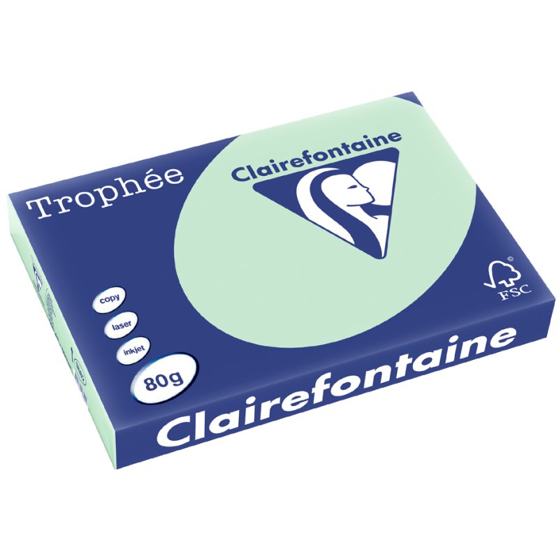 Clairefontaine papier multifonction Trophée, A3, rouge cerise, 500 feuilles