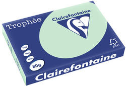 Clairefontaine multifunctioneel papier Trophée A3, lichtgroen, 80 g/m², 500 vel