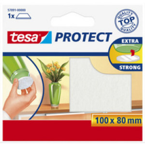 tesa Bescherm viltglijders, bruin, 100×80 mm