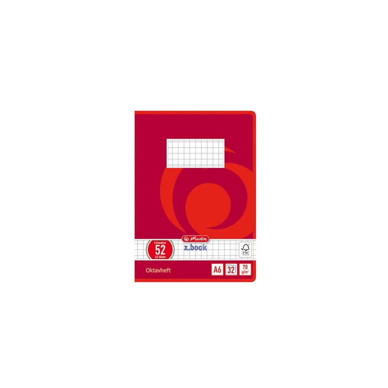 herlitz Octavo schrift gelinieerd, A6, 32 vel