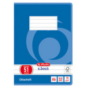 herlitz Octaafschrift x.book, gelinieerd, A6, 32 pagina's