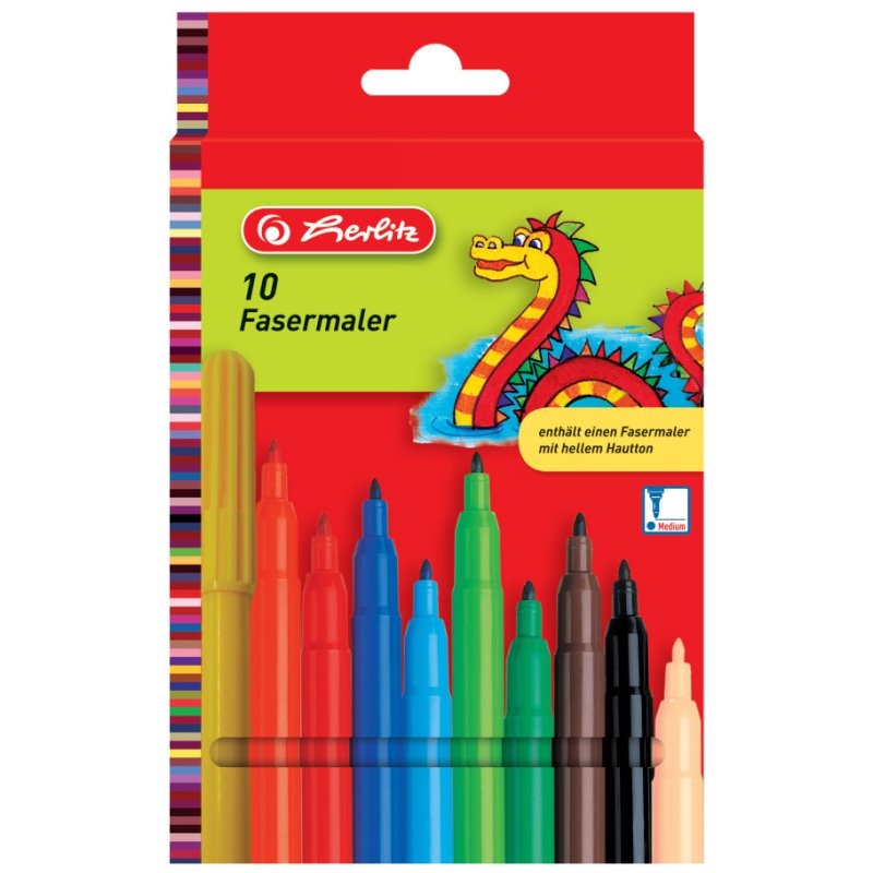 herlitz feutres, peinture alimentaire, 2 mm, 30 pièces