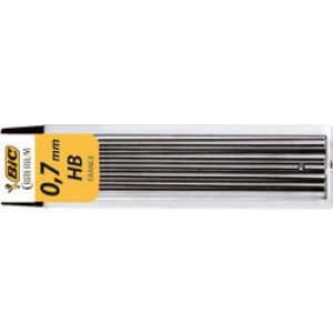 BIC potloodstiftjes 0,7 mm, HB hardheid, 12 stuks
