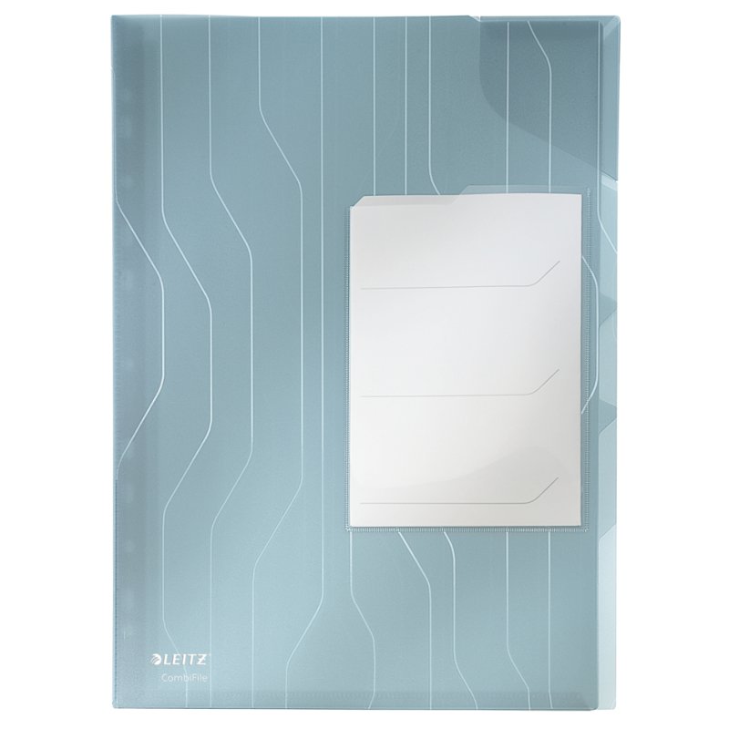 LEITZ classeur d'organisation CombiFile A4, PP, 3 compartiments avec onglets