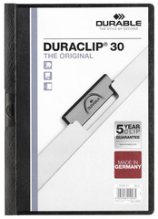 DURABLE klemmap DURACLIP ORIGINAL 30, A4, donkerblauw, 30 vel
