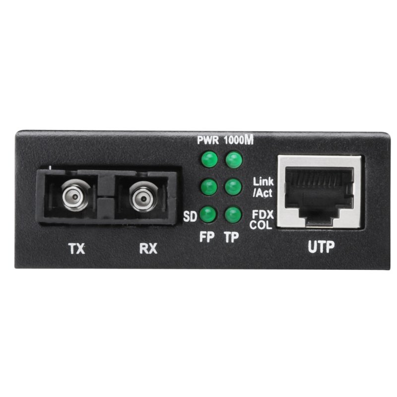 DIGITUS gigabit mediaconverter, RJ45/SC, multimode, zwart