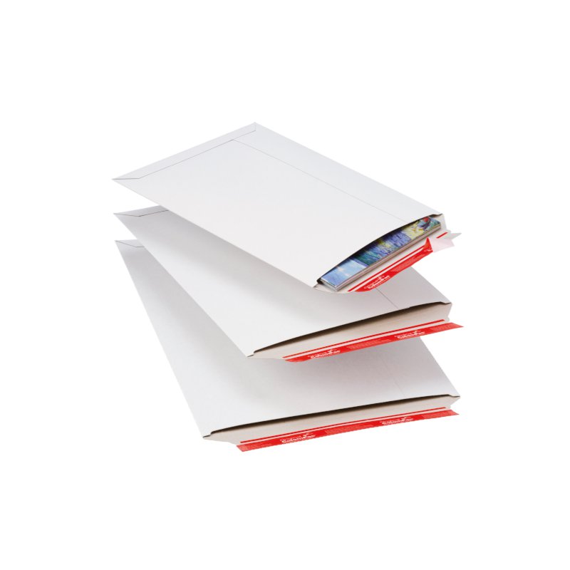 ColomPac verzendenvelope A4+, wit volledig karton, zelfklevend hersluitbaar, 100 stuks