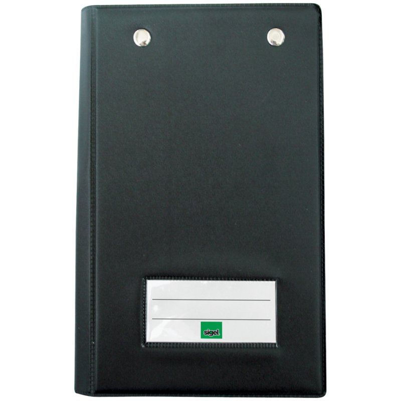 sigel classeur de carnet KC626, noir, 120 × 180 mm