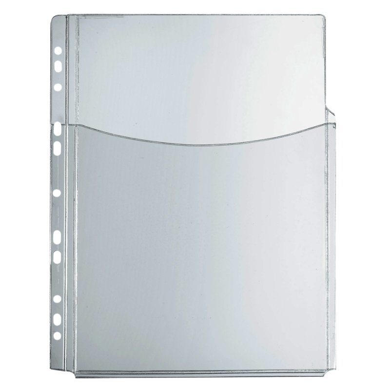 herlitz display bag with compartments, A4, PVC, crystal clear, 5 pieces