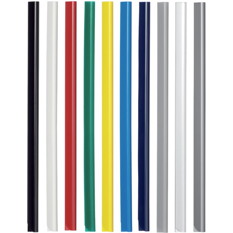 DURABLE Reliures à ressort A4, blanc, 6 mm, 100 pièces